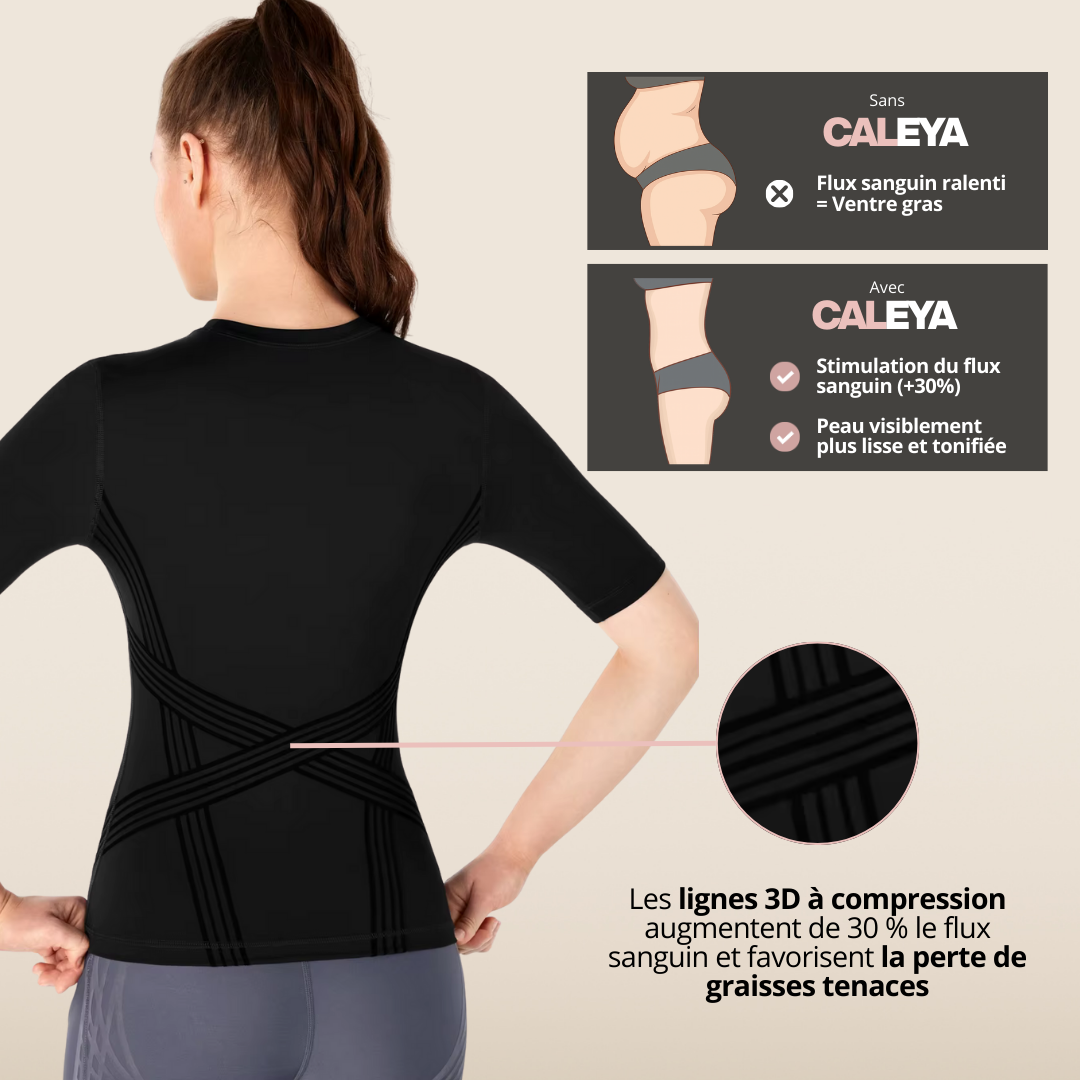Caleya FR tee shirt for weight loss, featuring a comfortable fit and motivational design in a stylish color.