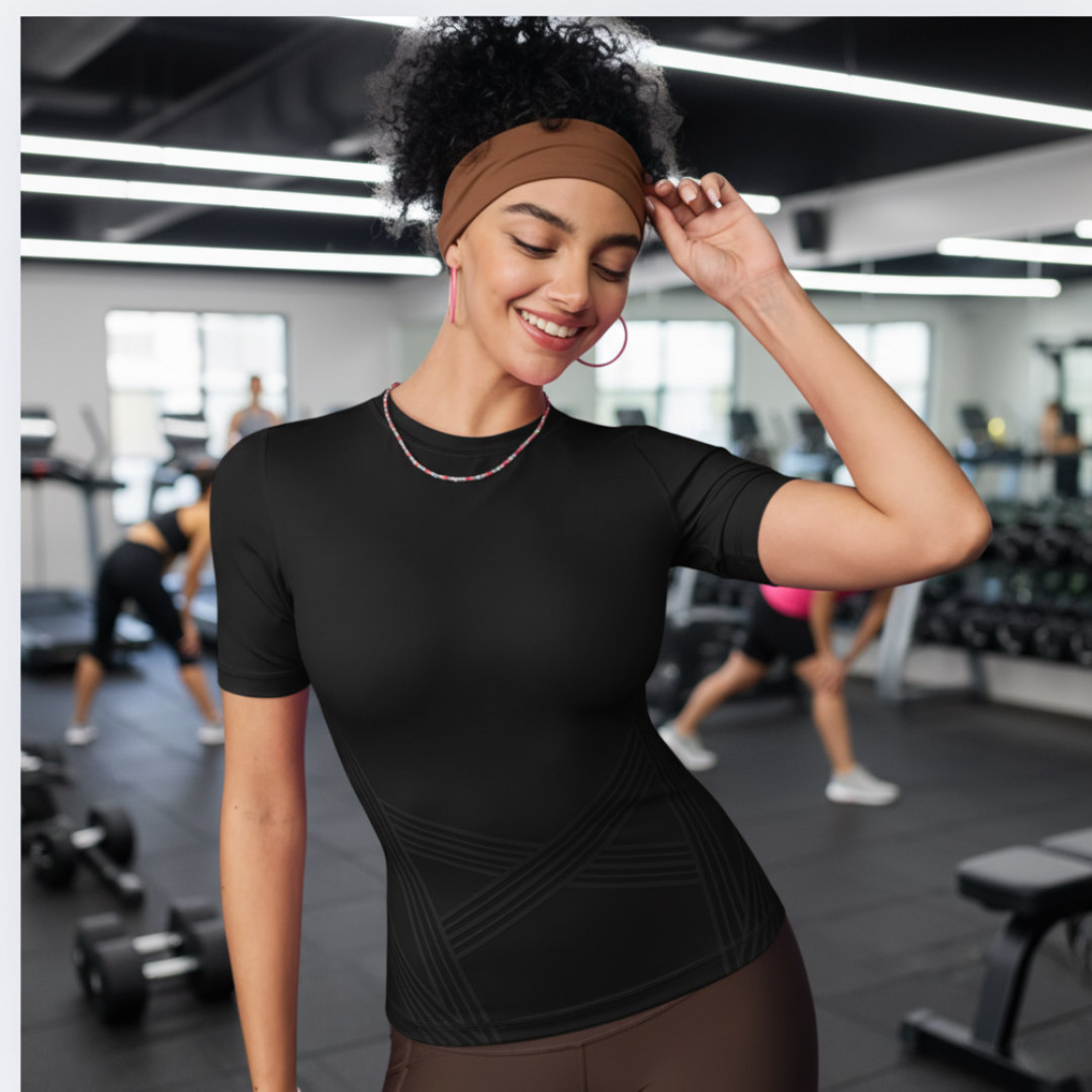 Caleya FR weight loss tee shirt in a vibrant color, featuring a comfortable fit and stylish design for active wear.